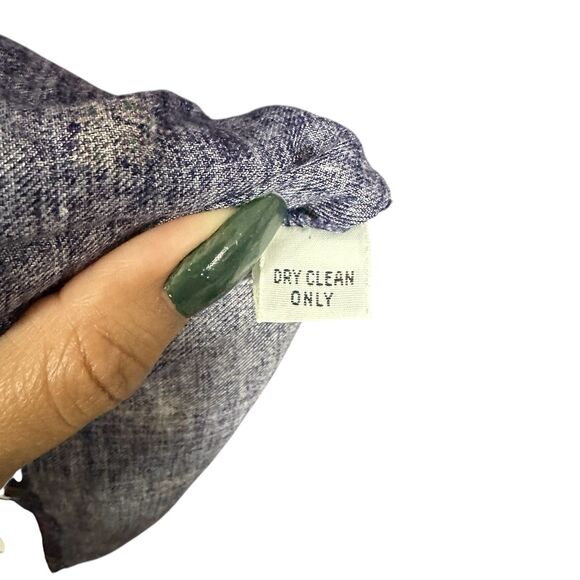 Jones New York Women’s Sz 10 Purple Diamond Pattern Blouse Shirt Button Up Top - Picture 7 of 7